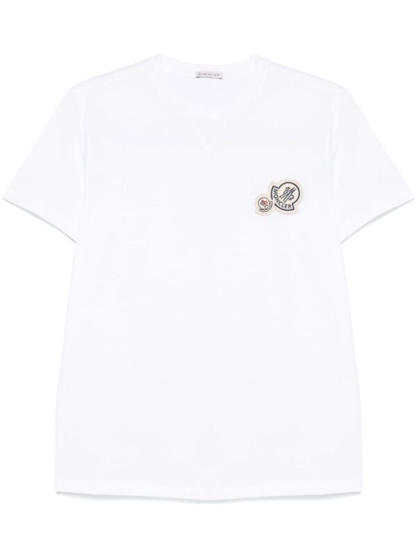 ⁦double-logo patch T-shirt⁩ - الصورة ⁦3⁩