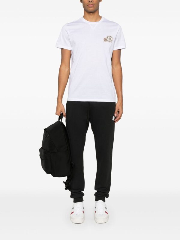 double-logo patch T-shirt
