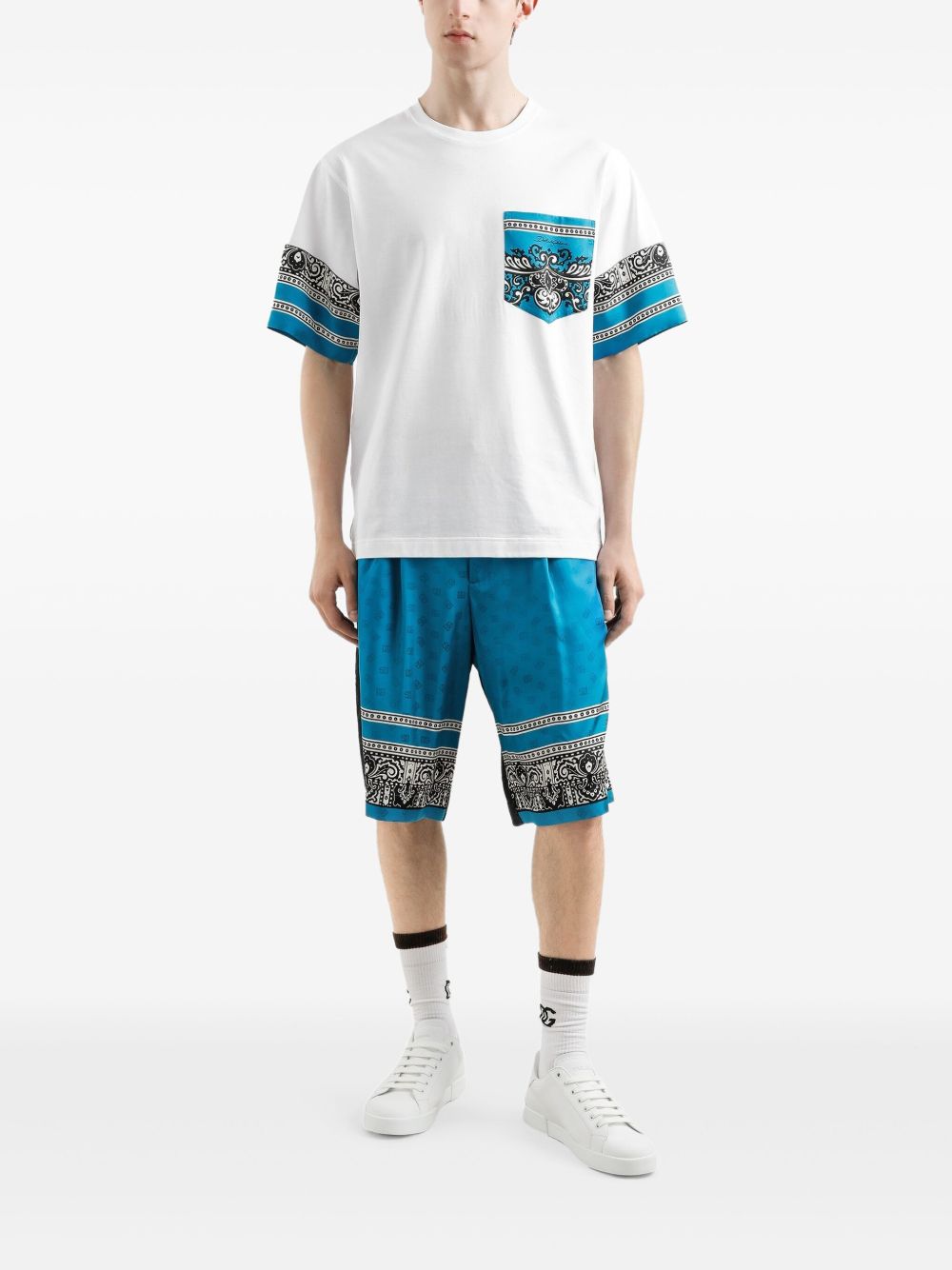 bandana-print t-shirt