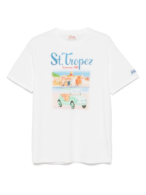 embroidered-detail T-shirt