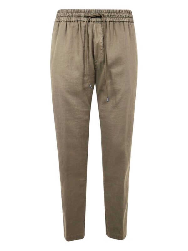 linen-blend trousers