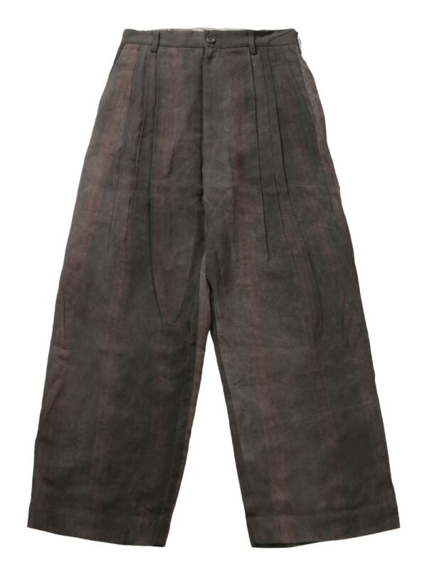 pleated wide-leg trousers