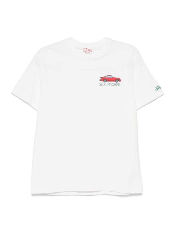 embroidered-detail T-shirt