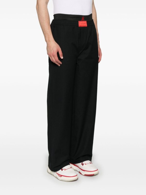 ⁦embroidered-flames trousers⁩ - الصورة ⁦3⁩