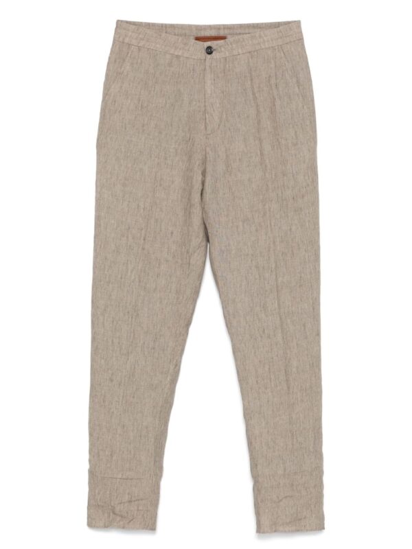 linen trousers