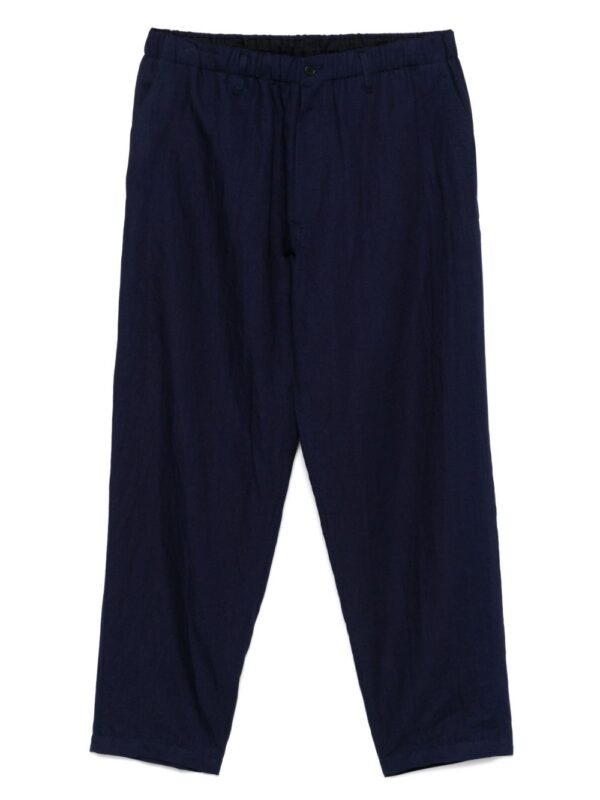 ⁦slub-texture trousers⁩ - الصورة ⁦3⁩