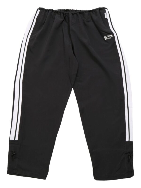 striped straight-leg trousers