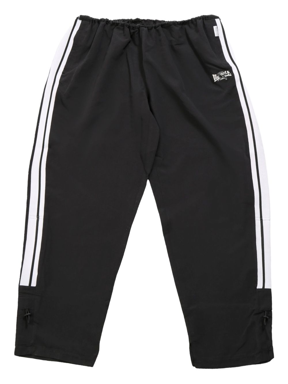 striped straight-leg trousers