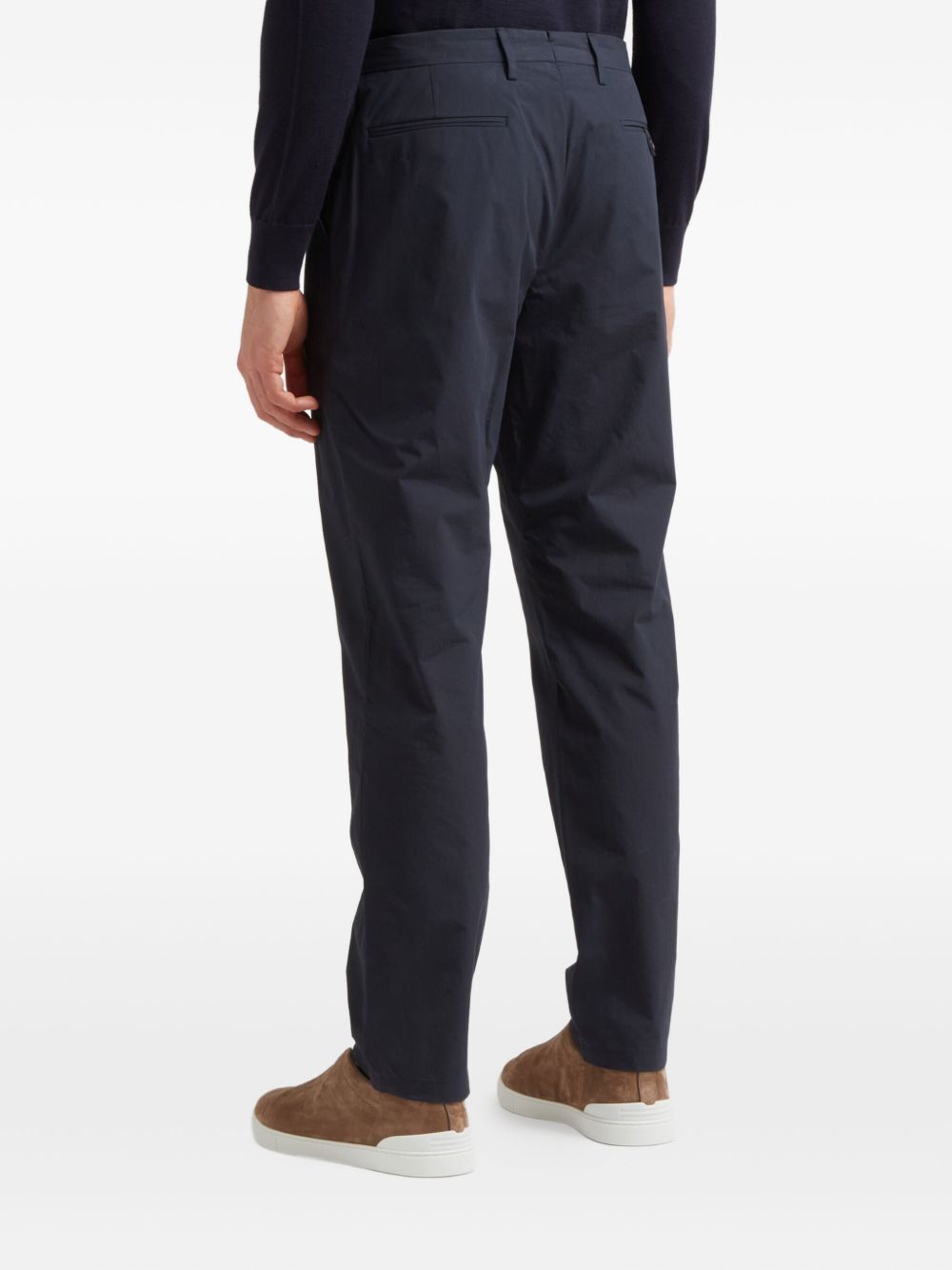 pleated tailored trousers