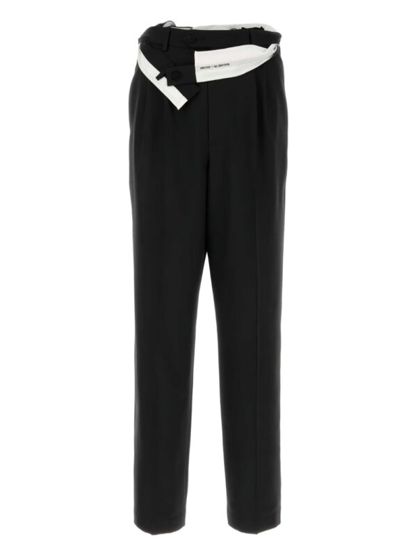 folded-waistband trousers