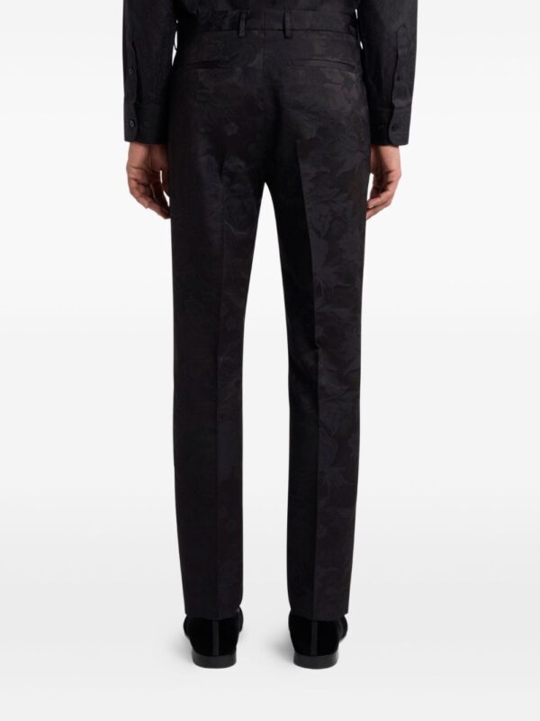 paisley-jacquard trousers