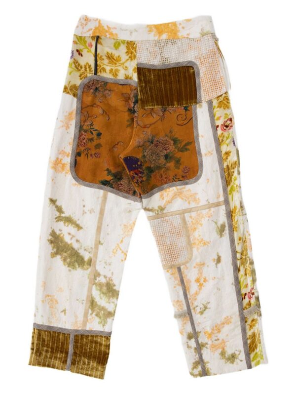 ⁦floral-print straight-leg trousers⁩ - الصورة ⁦3⁩
