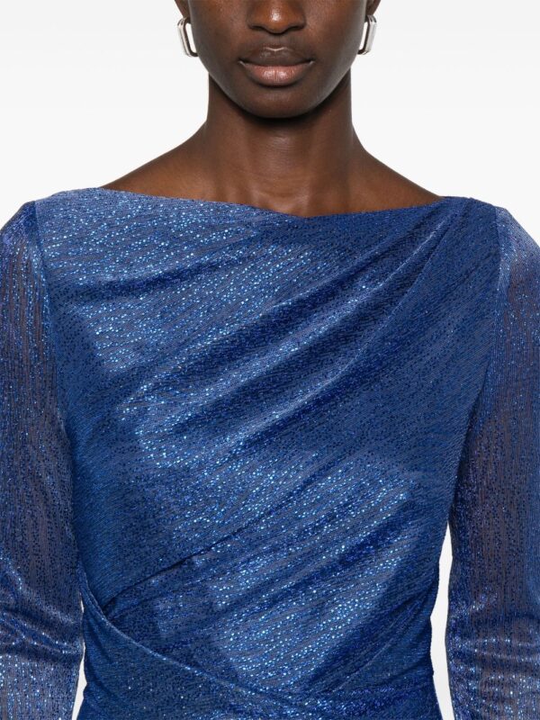 ⁦gathered midi dress⁩ - الصورة ⁦6⁩