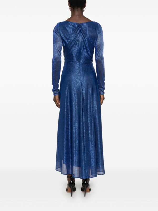 ⁦gathered midi dress⁩ - الصورة ⁦7⁩