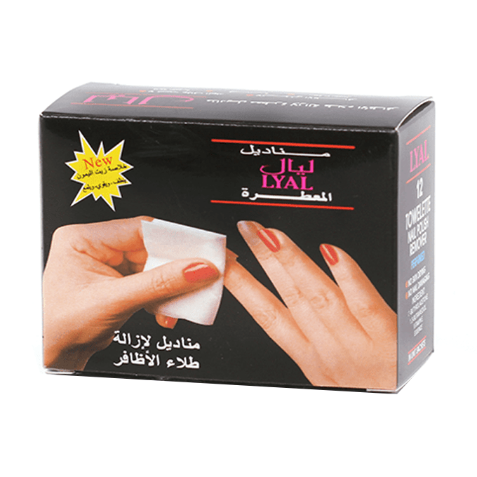 مناديل ازالة طلاء الاظافر المعطرة من ليال – 24منديل
